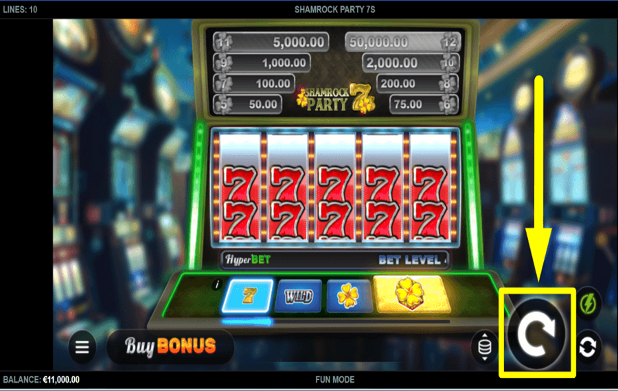 Shamrock Party 7s CLICK SPIN TO WIN.