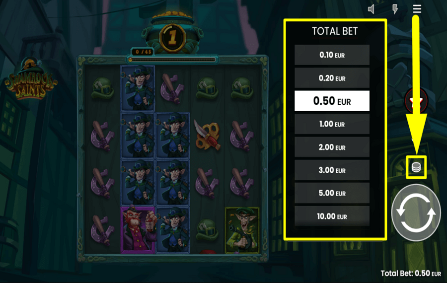 Shamrock Saints PLACE YOUR TOTAL BET.