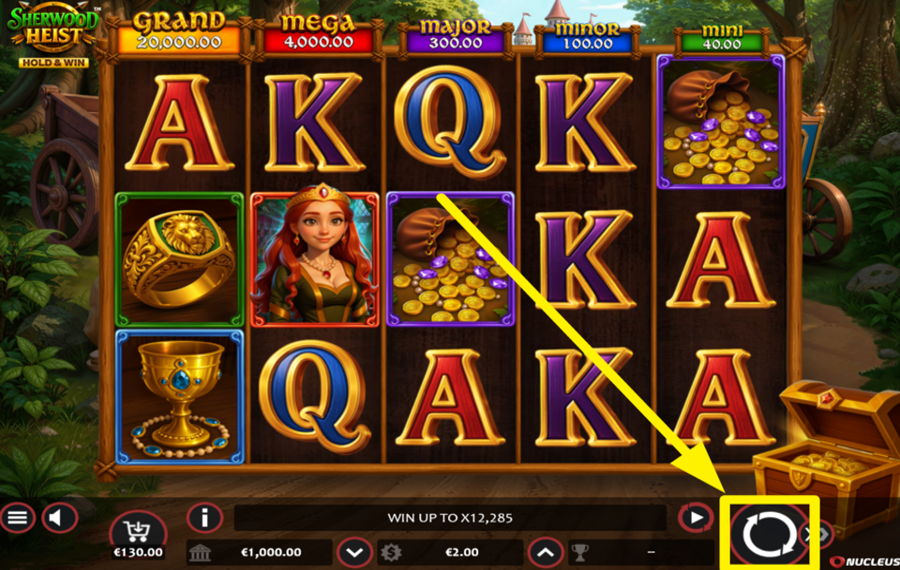 Sherwood Heist Hold and Win JOIN THE SPINNING!