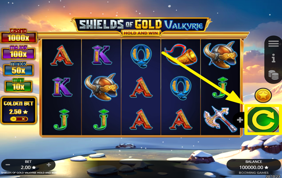Shields of Gold Valkyrie Hold and Win ENTREZ DANS L'ACTION!
