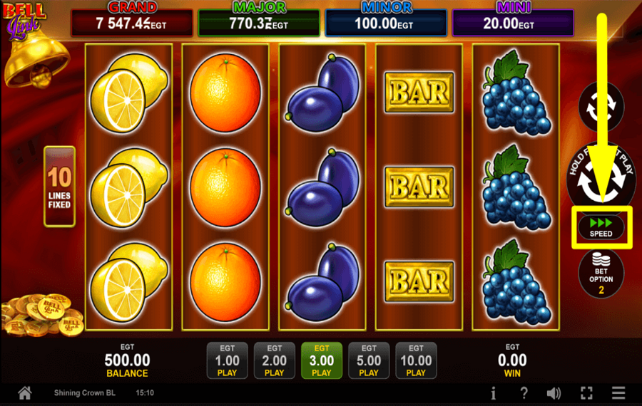 Shining Crown Bell Link CHANGEZ LA VITESSE.