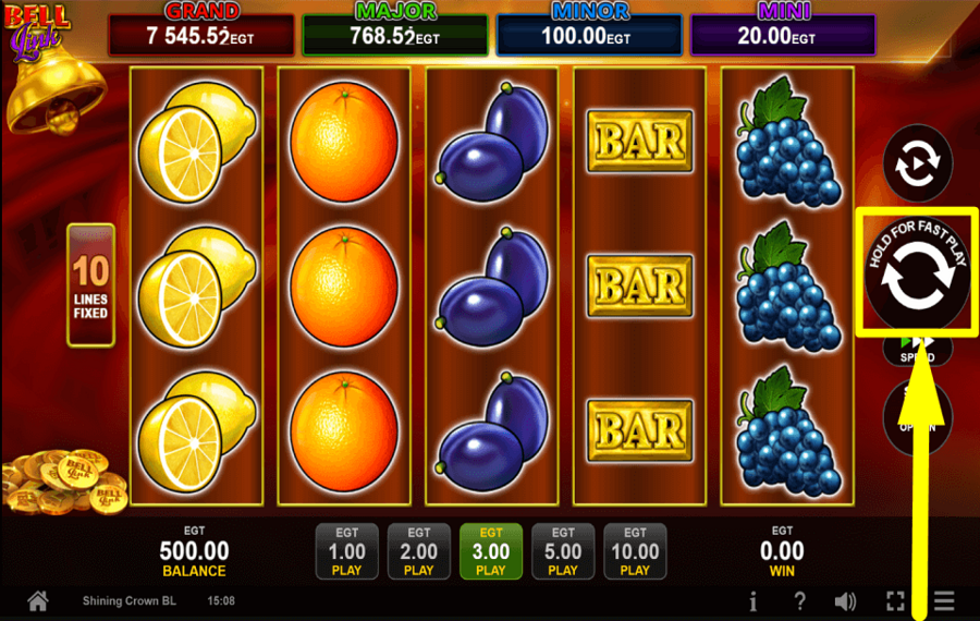 Shining Crown Bell Link CLIQUEZ SUR TOURNER POUR GAGNER.