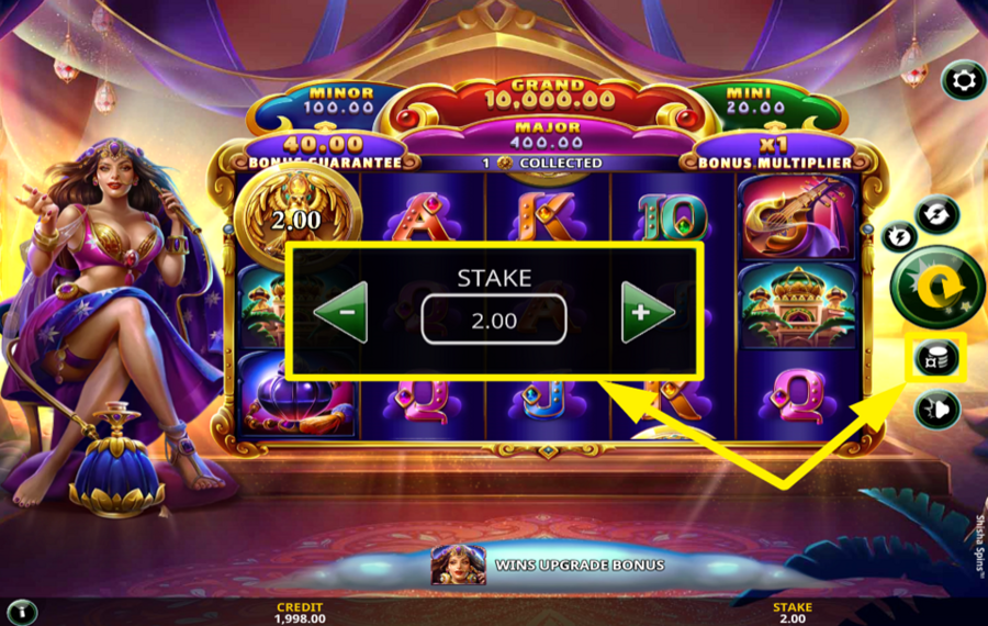 Shisha Spins Legen Sie Ihren Einsatz fest.