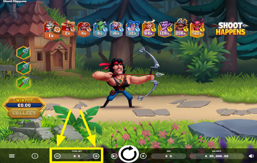 Shoot Happens ADJUST YOUR BET.