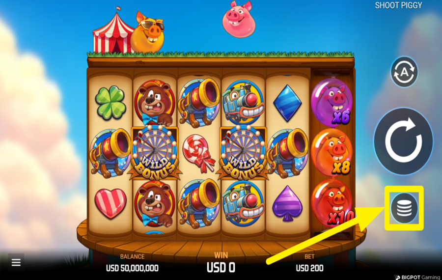 Shoot Piggy DÉFINISSEZ VOTRE MISE.