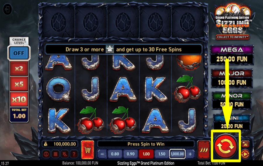 Sizzling Eggs Grand Platinum Edition JUEGA POR PREMIOS.