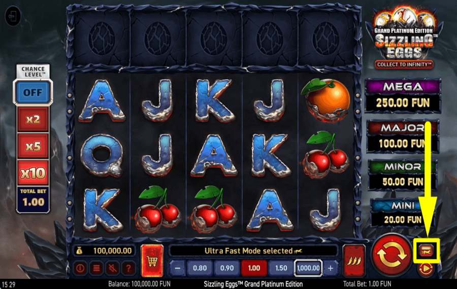 Sizzling Eggs Grand Platinum Edition ACELERA EL RITMO.