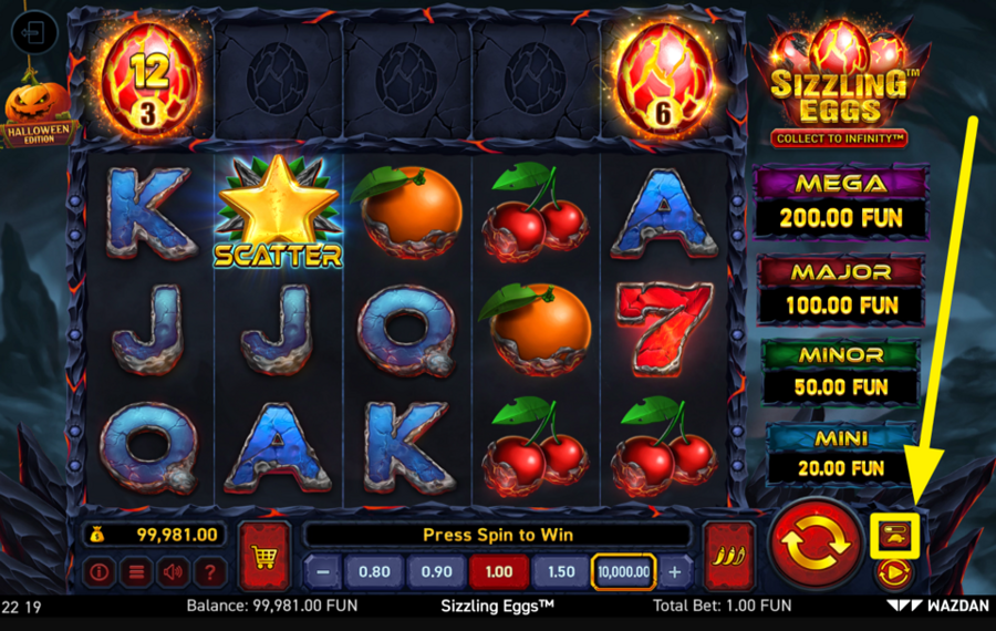 Sizzling Eggs Halloween Edition CAMBIA VELOCITÀ.