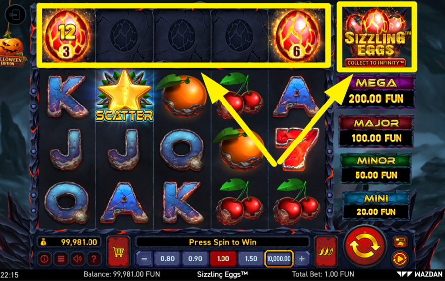 Sizzling Eggs Halloween Edition PROVA A RACCOGLIERE LE UOVA FRIZZANTI.