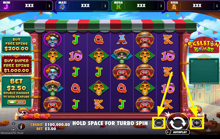 Skeleton Bombs Oranje Jackpot WÄHLEN SIE IHRE WETTE.