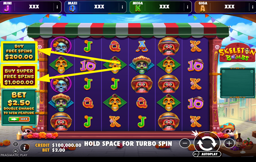 Skeleton Bombs Oranje Jackpot SICHERN SIE SICH EINEN BONUS!