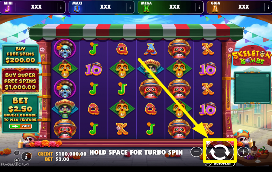 Skeleton Bombs Oranje Jackpot MACH MIT BEIM DREHEN!