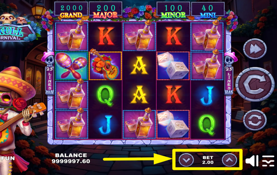 Skull Carnival DECIDIR LA APUESTA TOTAL.