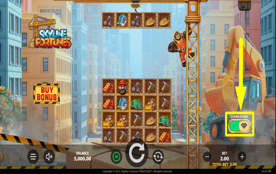 Skyline Fortunes ВЫБЕРИТЕ СУПЕР-СТАВКУ.