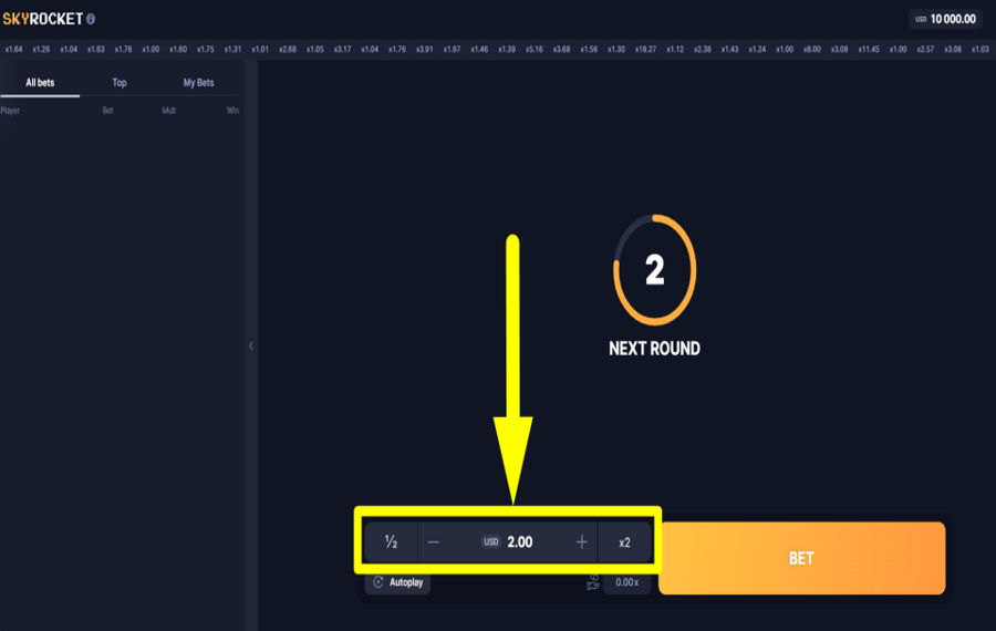 Skyrocket AJUSTEZ LA MISE.