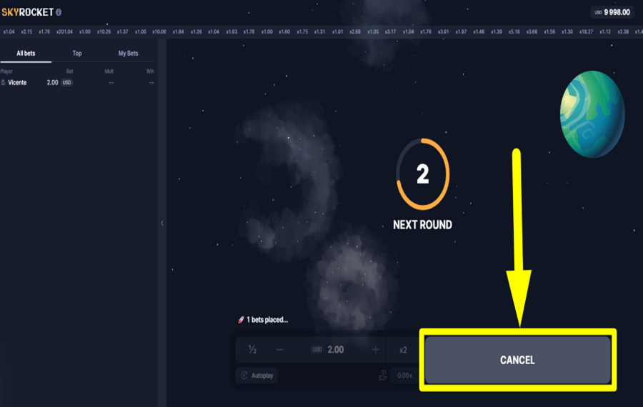 Skyrocket ABANDONNEZ VOTRE PARI.