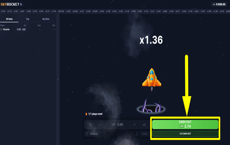 Skyrocket ACCEPTEZ LA RÉCOMPENSE.