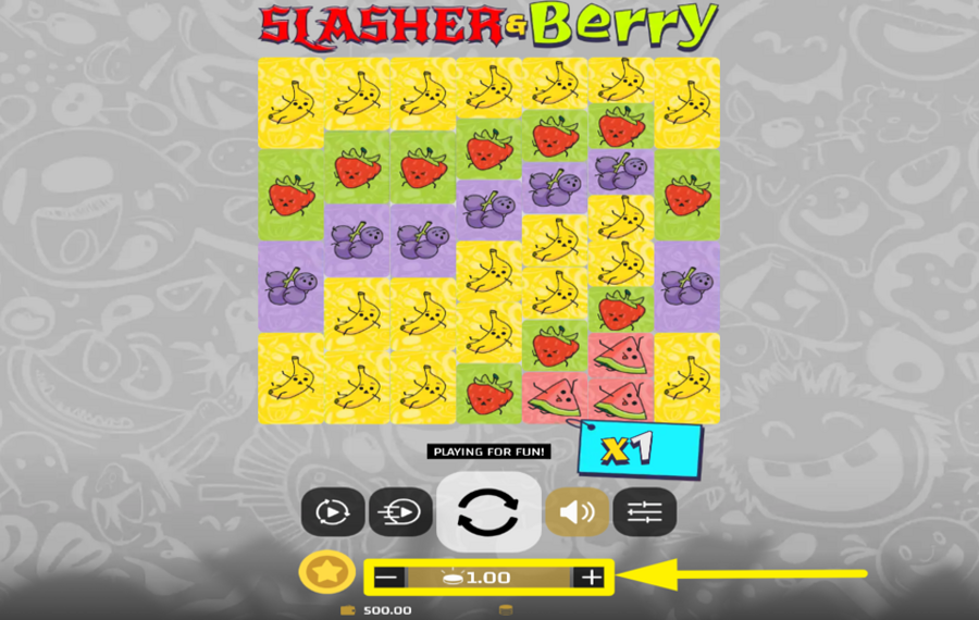 Slasher and Berry SPECIFY YOUR WAGER.