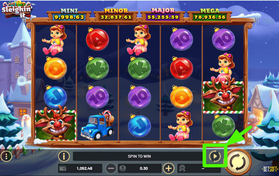 Sleighin It Automatisches Abspielen