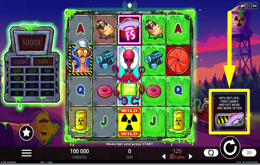 Slime Bonanza CHOISISSEZ DES ENJEUX ÉLEVÉS.