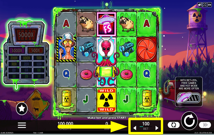 Slime Bonanza FIXEZ VOTRE MISE.