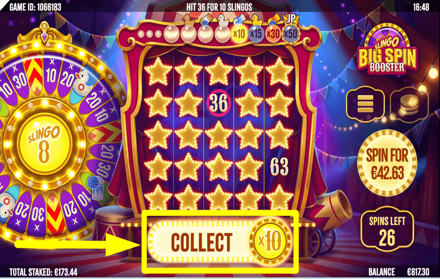 Slingo Big Spin Booster CLAIM THE REWARD.