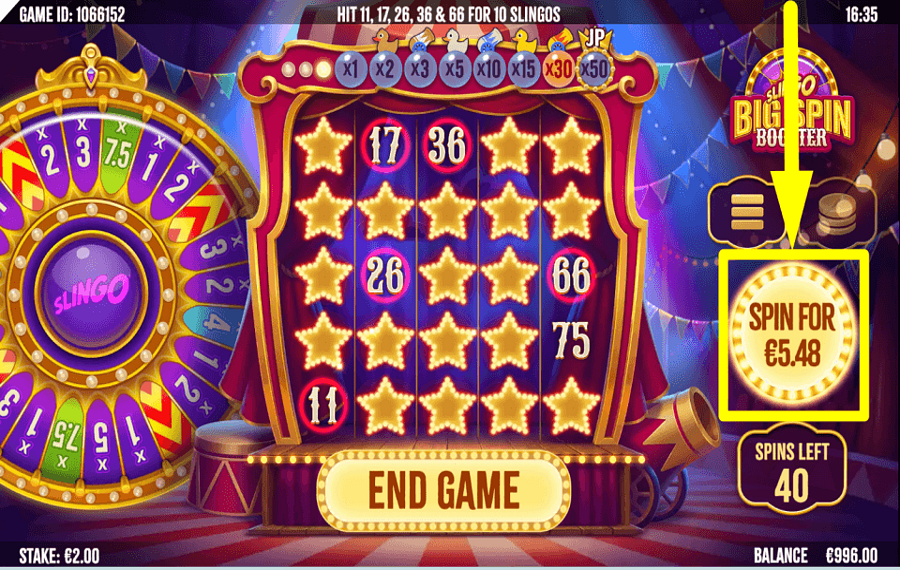 Slingo Big Spin Booster COMMENCE GAMBLING.