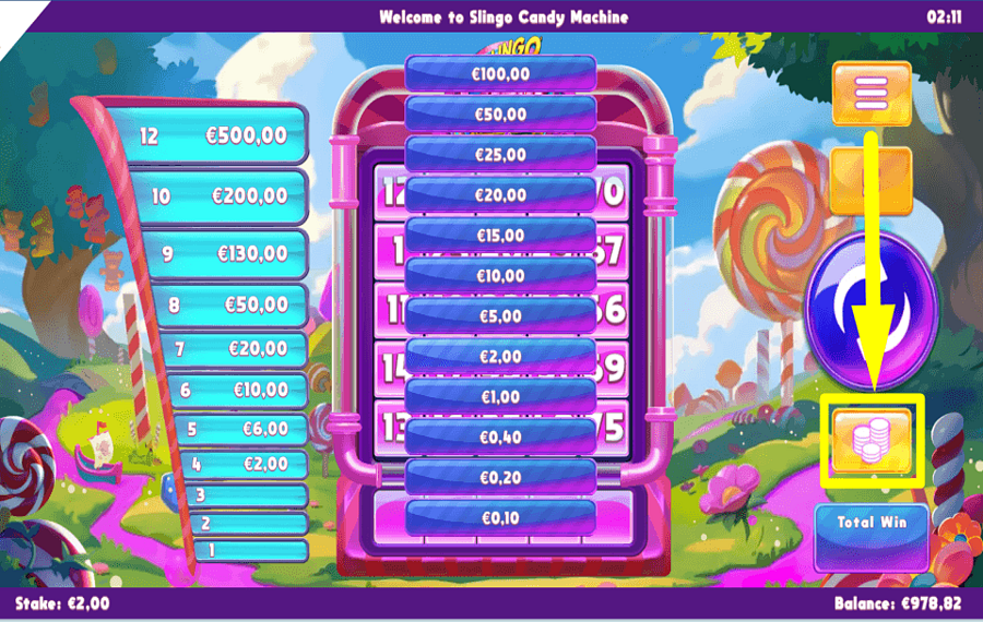 Slingo Candy Machine Bl4st SET THE STAKE.