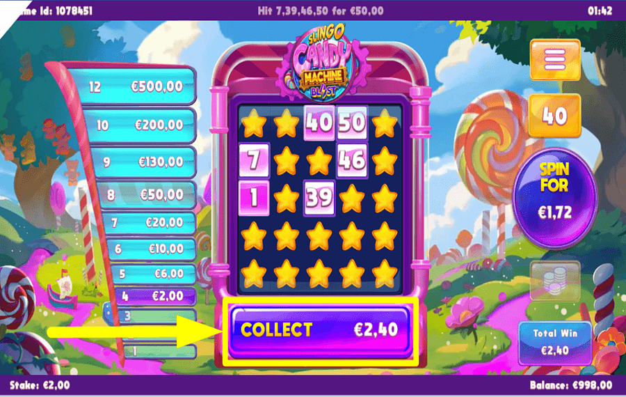Slingo Candy Machine Bl4st SEIZE THE PRIZE.