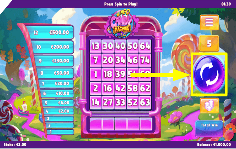 Slingo Candy Machine Bl4st SPIN FOR REWARDS.