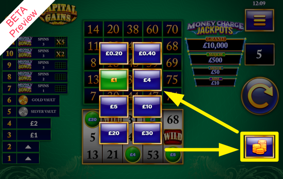 Slingo Capital Gains DÉTERMINEZ VOTRE PARI.