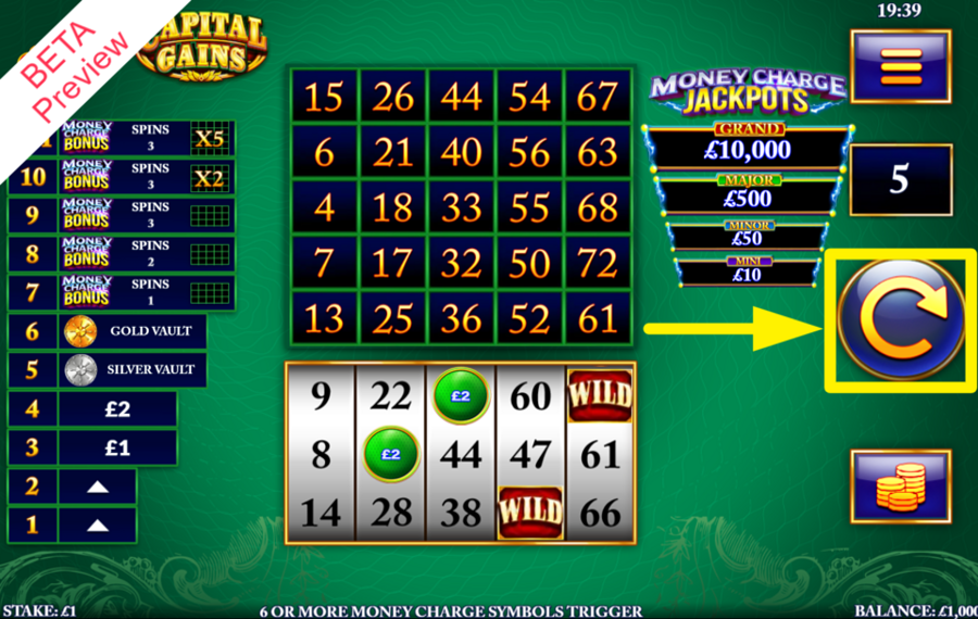 Slingo Capital Gains ENTREZ DANS L'ACTION !