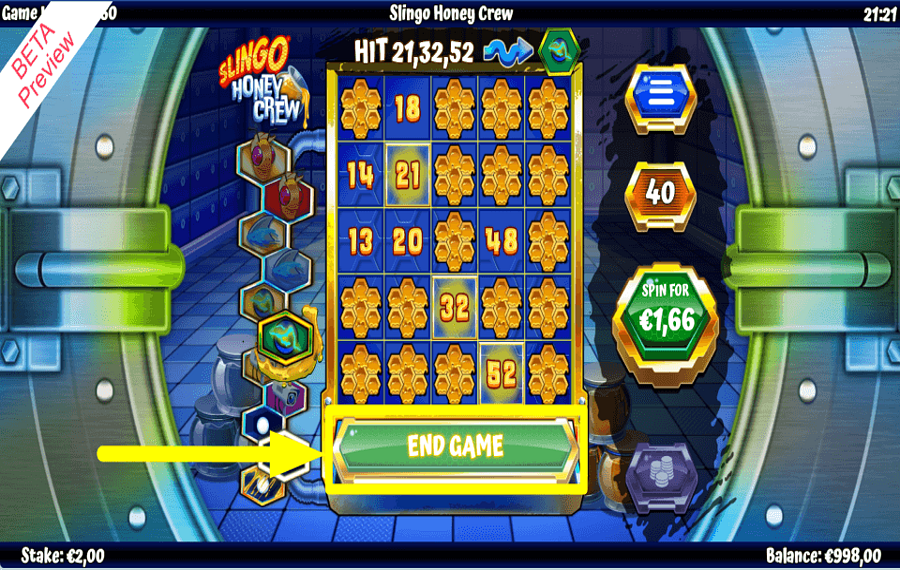 Slingo Honey Crew STOP GAMBLING.