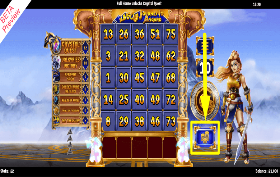 Slingo Journey to Asgard JETER VOTRE PARI.