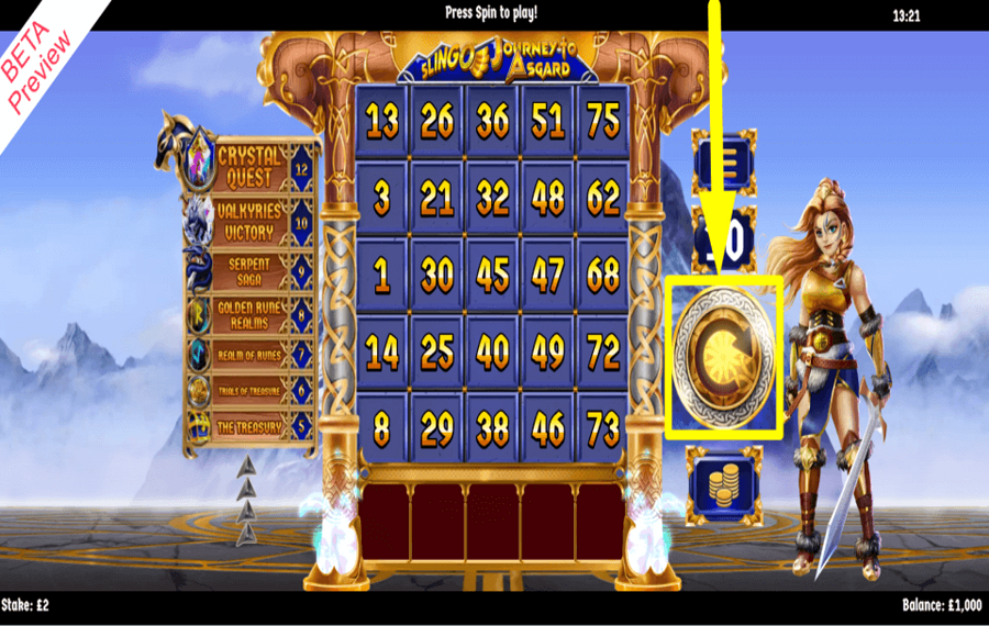 Slingo Journey to Asgard FAITES UN TOUR.