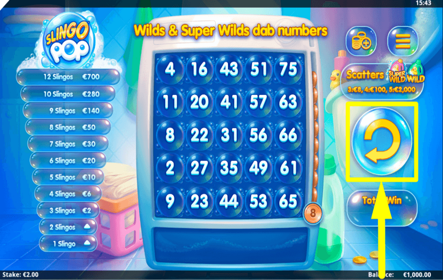 Slingo Pop IL EST TEMPS DE JOUER.