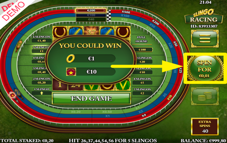 Slingo Racing КУПИТЕ ДОПОЛНИТЕЛЬНОЕ ВРАЩЕНИЕ.