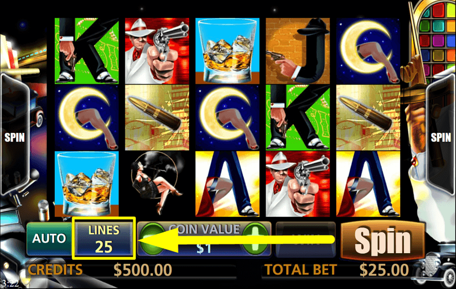 Slot Boss PASSEN SIE DIE GEWINNLINIEN AN.