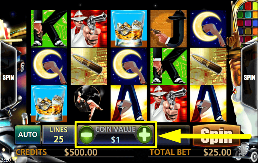 Slot Boss WÄHLEN SIE DEN EINSATZWERT.