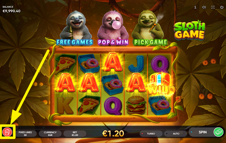 Sloth Game ¡PON A PRUEBA TU FORTUNA!