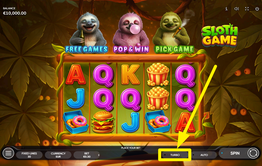Sloth Game ACELERA LA ACCIÓN.