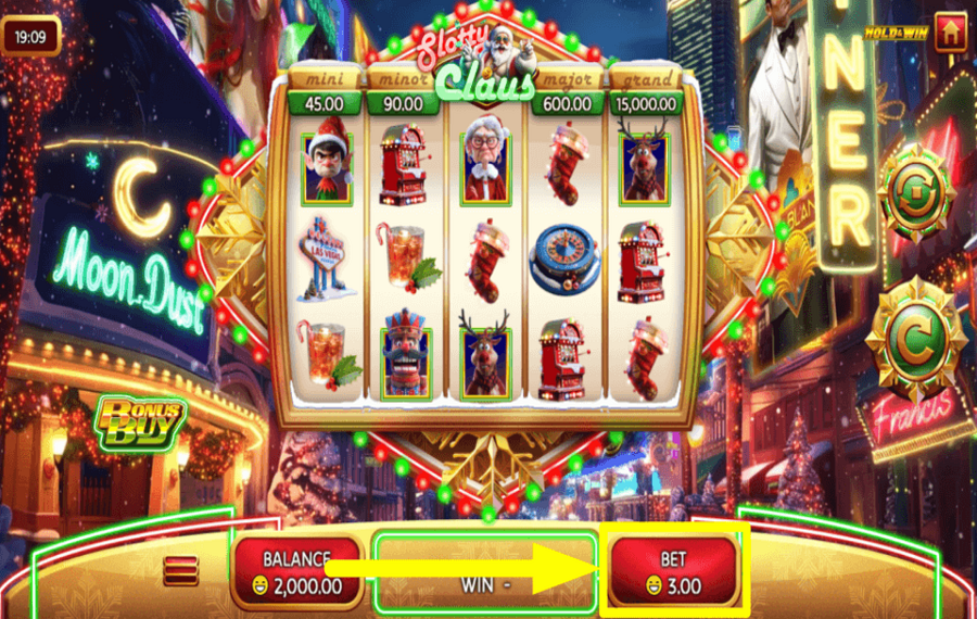 Slotty Claus FAI LA TUA SCOMMESSA.