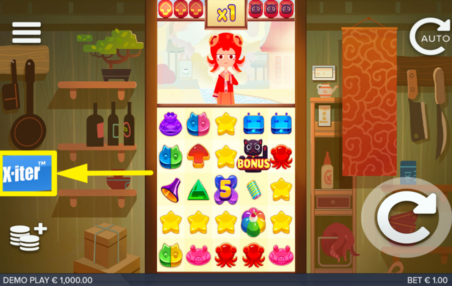 Slurpy AKTIVIEREN SIE DIE X-ITER-FUNKTION.