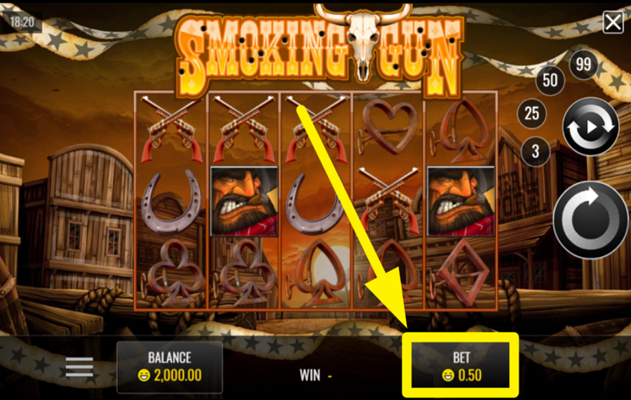 Smoking Gun ASSIGN A BET VALUE.