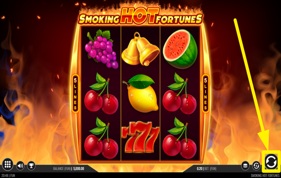 Smoking Hot Fortunes KICK OFF THE REELS!