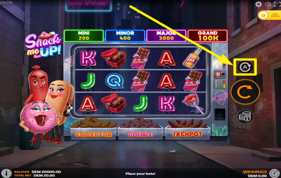 Snack Me Up ACTIVER LA LECTURE AUTOMATIQUE.