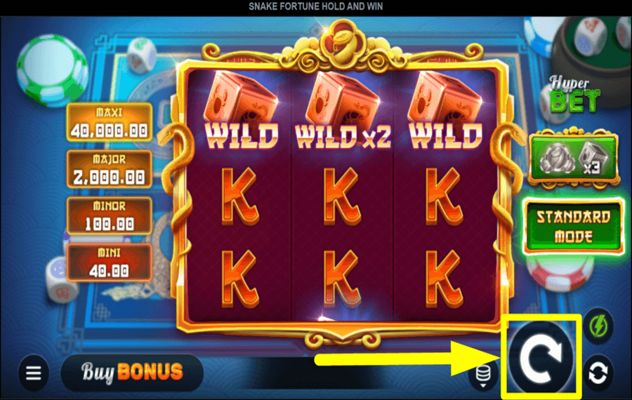 Snake Fortune Hold and Win SPIN TO WIN.