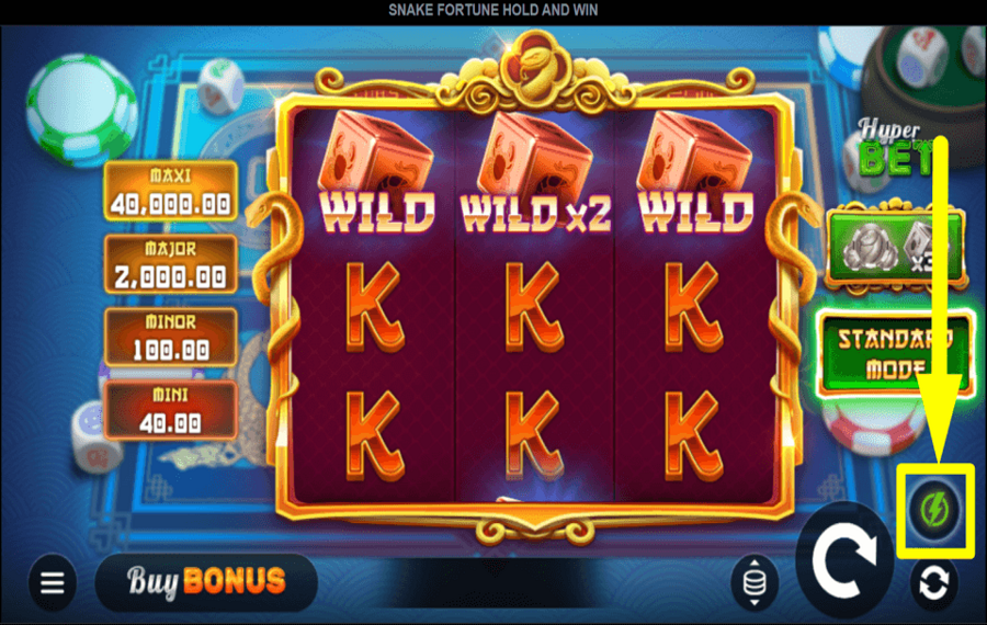 Snake Fortune Hold and Win SPEED UP THE GAME.