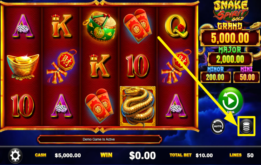 Snake Spirit Gold ИЗМЕНИТЕ СВОЮ СТАВКУ.