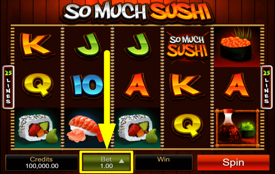 So Much Sushi SET YOUR BET.